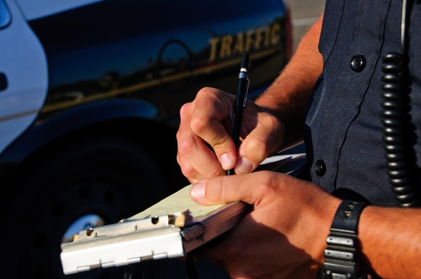 Officer Writing Ticket